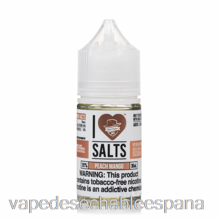 Vape Desechable España Melocotón Mango - I Love Salts - 30ml 50mg